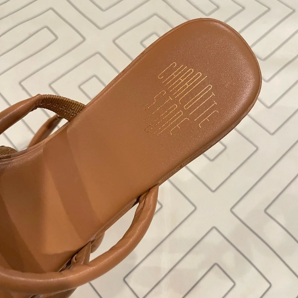 Charlotte Stone Leather Sandals - Picture 8 of 13